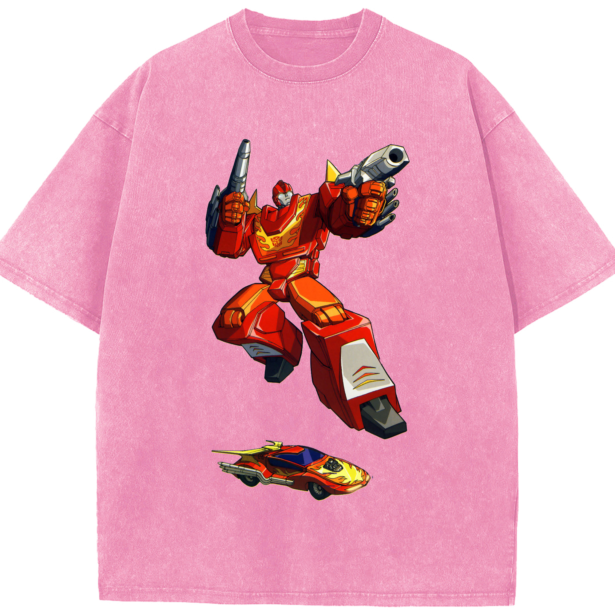 （画像用）  綿100% ヴィンテージ風 半袖Tシャツ（フロントプリント）